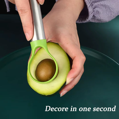 Avocado Knife 2 in 1 Stainless Steel Avocado Cutter Peeler Knife Kiwi Salad Slicer Peeler Kitchen Gadget Fruit Vegetable Tools